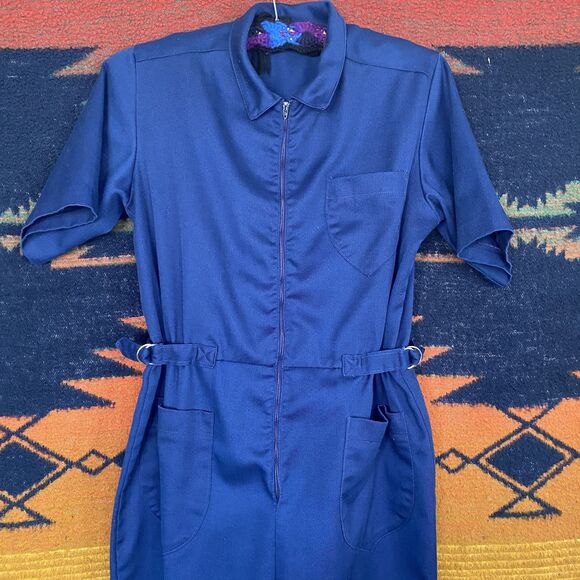 Vintage Women’s Utility Jumpsuit. Pockets. Talon Zip Up....